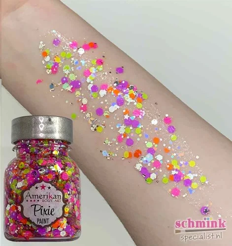 Amerikan Body Art Pixie Paint Glittergel Valley Girl 4 Amerikan Body Art Pixie Paint Glittergel Valley Girl - Afbeelding 2