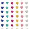 PXP Professional Colours Plaksteentjes Glitter Hartjes 60 Stuks -Lynn Dame plaksteentjes glitter hartjes 60 stuks