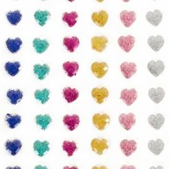 PXP Professional Colours Plaksteentjes Glitter Hartjes 60 Stuks