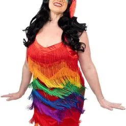 Smiffy's Regenboog Dames Jurk