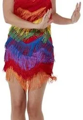 Smiffy's Regenboog Dames Jurk -Lynn Dame regenboog dames jurk 3