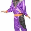 Smiffy's Retro Fout Trainingspak Dames Paars -Lynn Dame retro fout trainingspak dames paars