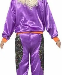 Smiffy's Retro Fout Trainingspak Dames Paars -Lynn Dame retro fout trainingspak dames paars 3