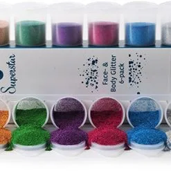 Superstar Fijne Glitter Sixpack Laser Candy