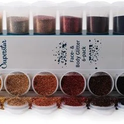 Superstar Fijne Glitter Sixpack Steampunk