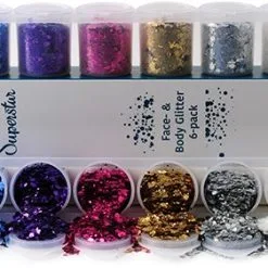 Superstar Glamour Chunky Glitter Mix Sixpack