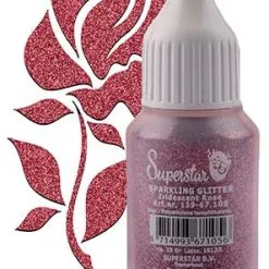 Superstar Sparkling Glitter Iridescent Pink