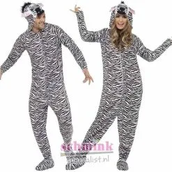 Smiffy's Zebra Carnaval Onesie Unisex